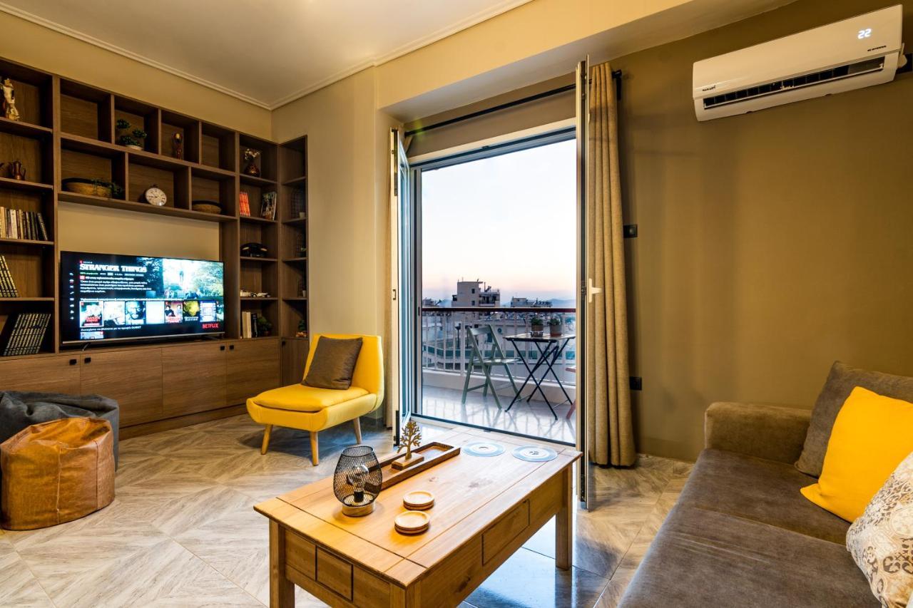 Vintage Apartment In Athens-Zografou Esterno foto